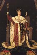Charles X in his Coronation Robes (mk04), Jean Auguste Dominique Ingres